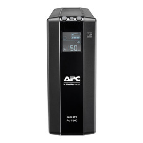 BR1600MI, UPS 1600VA(960w) APC Back, Interfaz LCD