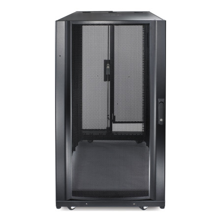 AR3104, Gabinete para servidores NetShelter SX de APC 24 U, 600 mm x 1070 mm, con paneles laterales, negro