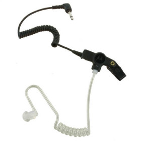 RLN4941 – Auricular con Tubo Translúcido y Almohadilla de Goma, Sólo Recepción (3,5 mm)
