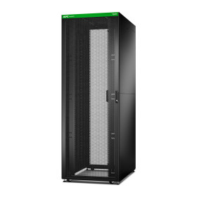 ER8822,Rack fácil de 800 mm/48 U/1200 mm con techo, panel lateral, piezas moldeadas, pies y 4 ménsulas, sin fondo, negro