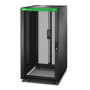 ER6482, Rack Easy 600mm/24U/800mm, con techo, panel lateral, piezas de corte, pies y 4 ménsulas, sin fondo, negro