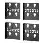 Soporte de montaje de unidad PDU para rack fácil, ancho simple, 2 pares